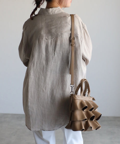 【雑誌掲載・ショップチャンネルOA商品】2WAYフリルハンドバッグ 12-1162